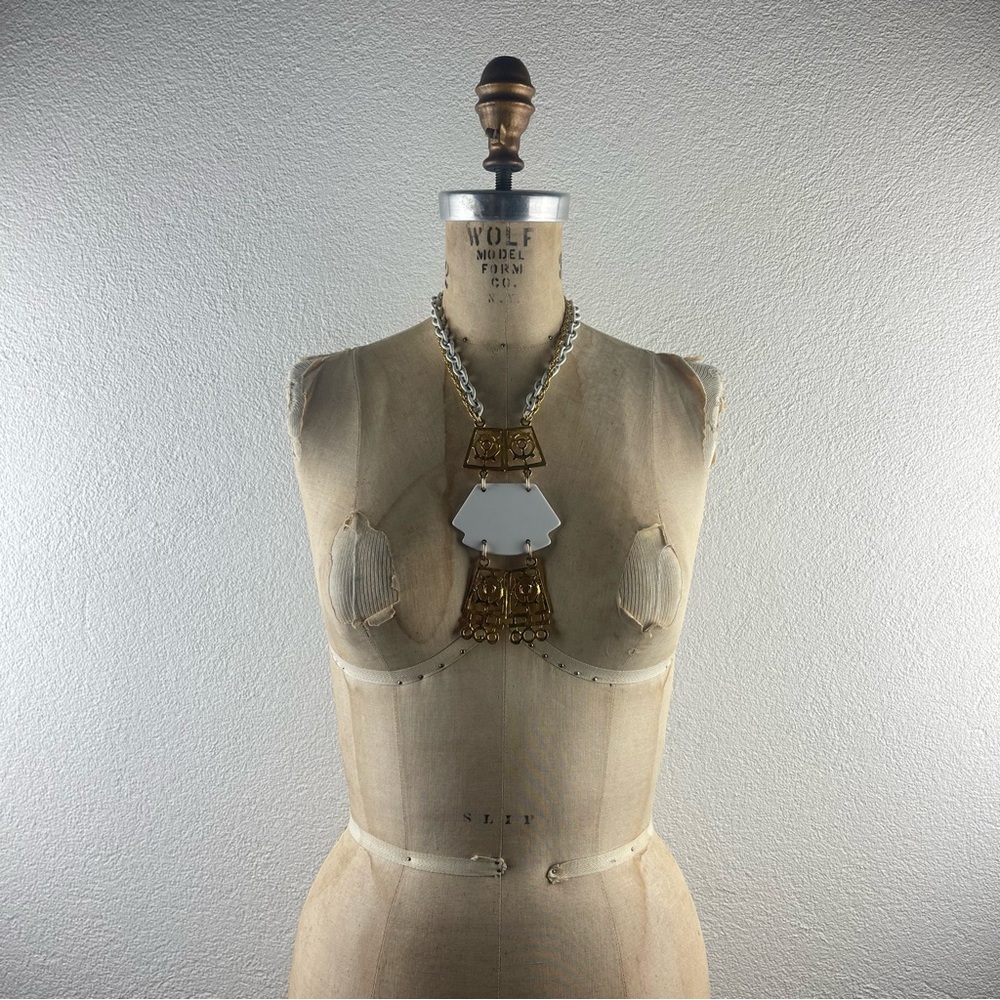 Vintage l 70s Boho Statement Necklace